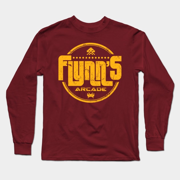 Flynn's Arcade Long Sleeve T-Shirt by MindsparkCreative